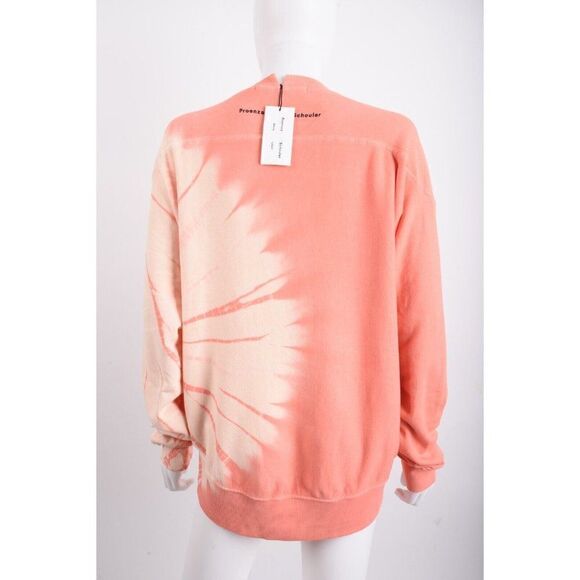 Proenza Schouler White Label Womans Sweatshirt Tie Dye Pink Salmon Size S NWT - Picture 5 of 6